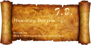Thuróczy Dorina névjegykártya